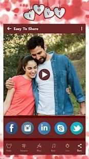 Romantic Photo to Video Maker screenshot 1