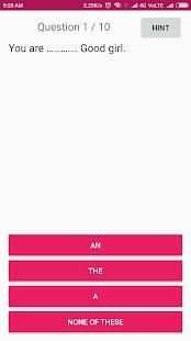 Class 8 English Quiz App screenshot 2