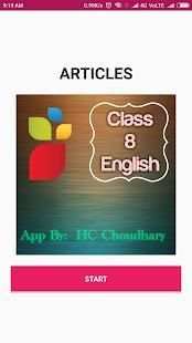 Class 8 English Quiz App screenshot 3