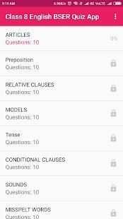 Class 8 English Quiz App screenshot 5