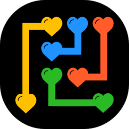 Connect Heart to Heart - Connect the dots Free icon