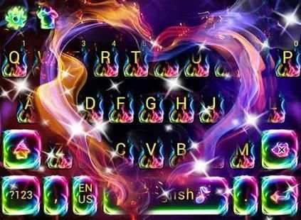 Fire Heart Keyboard screenshot 1