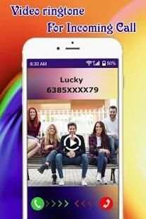 Video Ringtone Maker Incoming Calls स्क्रीनशॉट 1