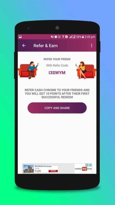 Cash Chrome - Earn PayTm Cash screenshot 6