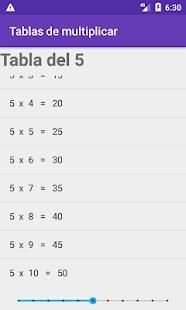 Tablas de multiplicar screenshot 1
