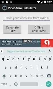 Youtube Video Size Calculator screenshot 14