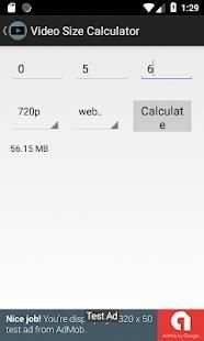 Youtube Video Size Calculator screenshot 5