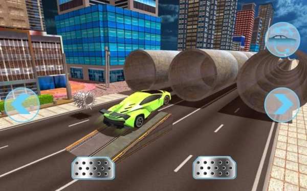 Stunt Car Simulator Game 2018: 3D Airplane Jump screenshot 1