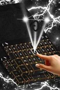 Black Leather Keyboard Theme screenshot 3