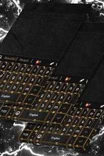 Black Leather Keyboard Theme screenshot 1