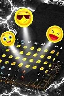 Black Leather Keyboard Theme screenshot 2