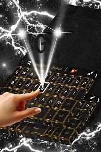 Black Leather Keyboard Theme screenshot 4