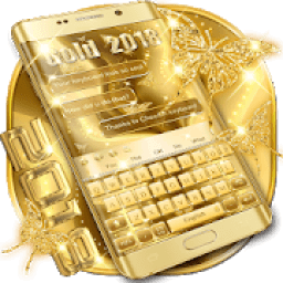 New Gold 2018 Keyboard आइकन