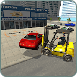 Police Driver Forklift Simulator Game आइकन