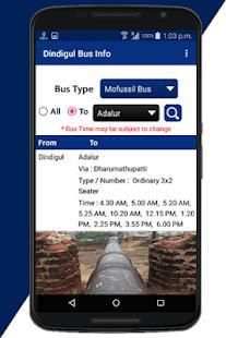 Dindigul Bus Info screenshot 7