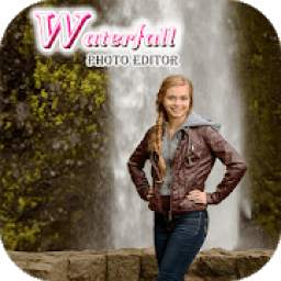 Waterfall Photo Frame : Cut Paste Editor