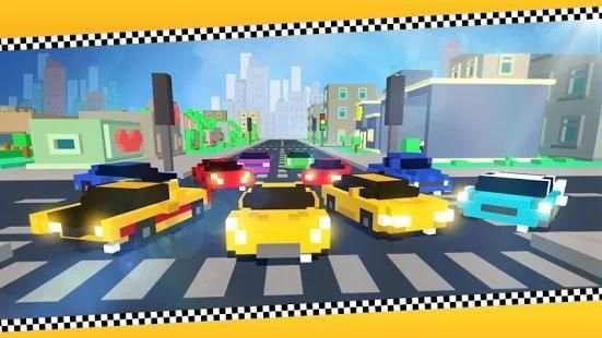 Blocky Traffic Racing screenshot 4