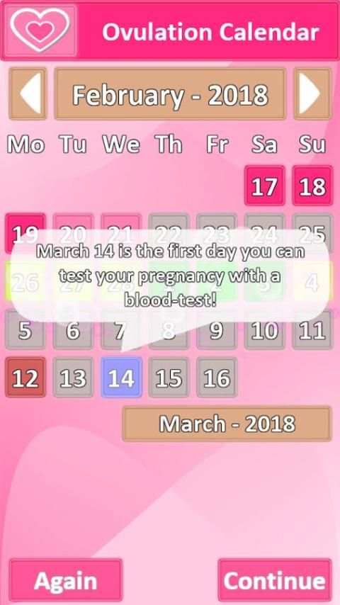 Ovulation Calendar App screenshot 2