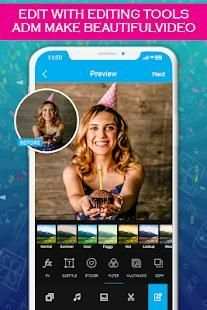 Photo Slideshow with Music - Create Birthday Cards स्क्रीनशॉट 2