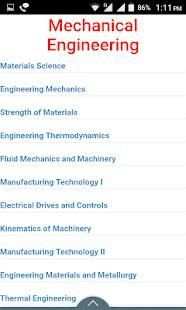 Mechanical Engineering study Notes screenshot 1
