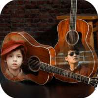 Guitar Dual Photo Frames