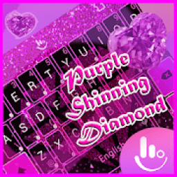 ikon Purple Shinning Diamond Keyboard Theme