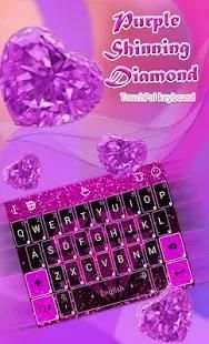 Purple Shinning Diamond Keyboard Theme screenshot 5
