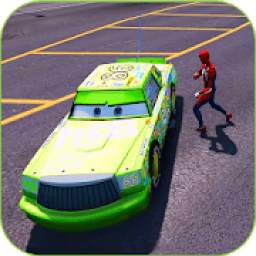 Superhero Ultimate Cars Highway lightning Racing