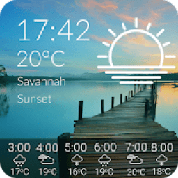 ikon Animated Weather Widget &amp; Clock