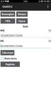 Registrasi SIM 3 Langkah скриншот 2
