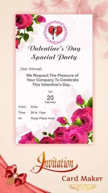 Digital Invitation Card Maker स्क्रीनशॉट 1