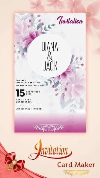 Digital Invitation Card Maker स्क्रीनशॉट 5