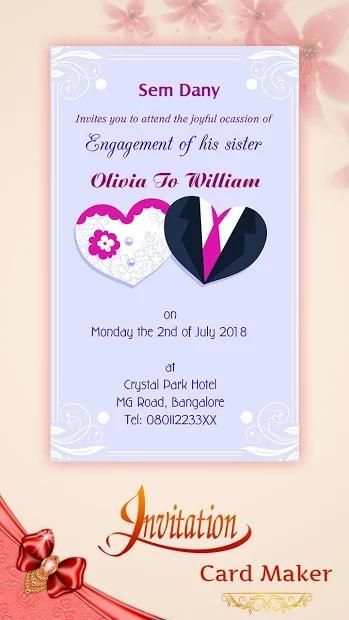 Digital Invitation Card Maker स्क्रीनशॉट 2