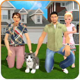 Virtual Cat Home Pet Adventure Game आइकन