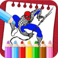 Learn to color Super Heroes
