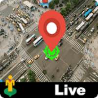 ikon Gps Map Locator - Live Street View Path Navigation