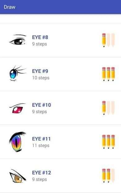 * How To Draw Anime Eyes * screenshot 8