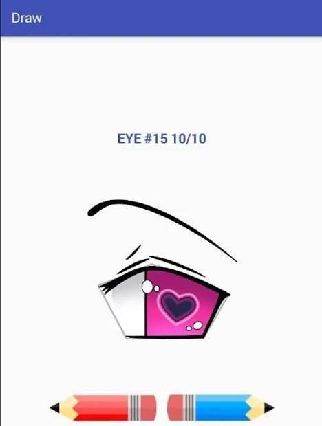 * How To Draw Anime Eyes * screenshot 1