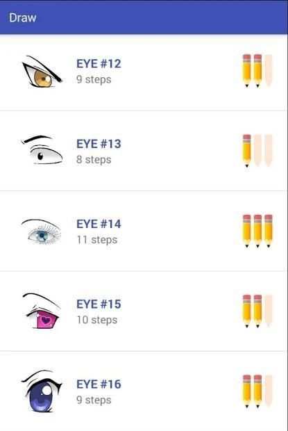 * How To Draw Anime Eyes * screenshot 9