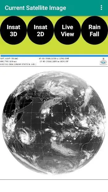 Indian Satellite Weather live image screenshot 1