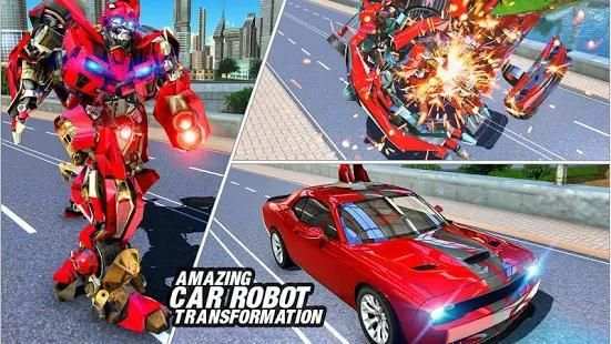 Muscle Car Robot Transformation Game Car Transform screenshot 2