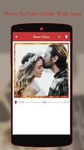 Photo To Video Editor With Song स्क्रीनशॉट 1