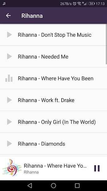 Rihanna all songs screenshot 1