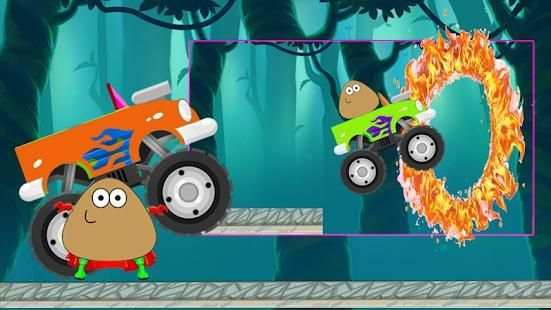 super pou run racing vitesse screenshot 2