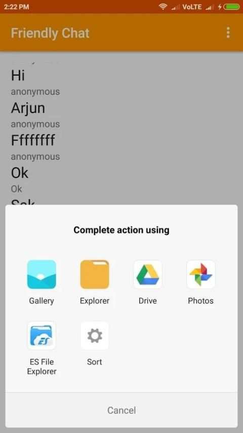 Firebase Friendly Chat स्क्रीनशॉट 3