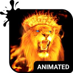 Fire Lion Animated Keyboard