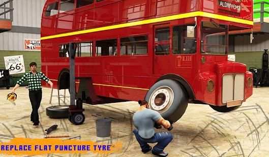 Virtual Garage 3D: Double Decker Bus Mechanic screenshot 2