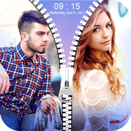 ikon Couple Photo Zipper Lock Screen