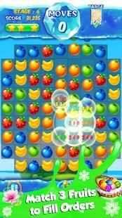 Sweet Fruit Candy Story - Pop Soda Match 3 Game स्क्रीनशॉट 1