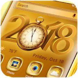 Launcher Golden New Year 2018